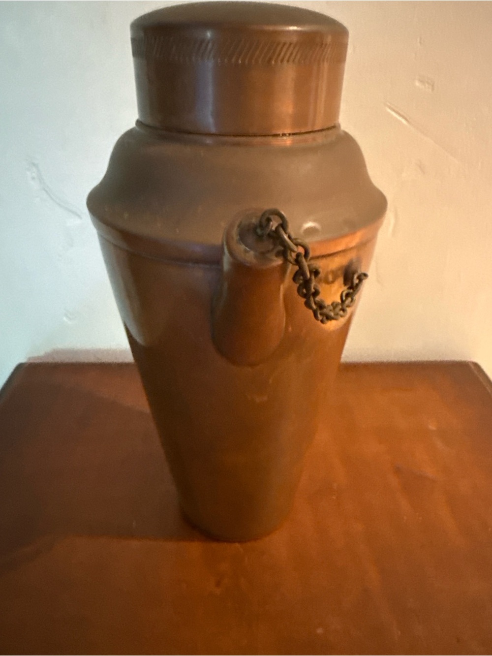 Antique 1910 Jos Heinrichs New York Copper Cocktail Shaker Pre-Prohibition - Picture 3 of 8